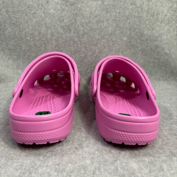 Crocs Shoes Men Size 12 Pink Classic Clog Rubber Slip On Lightweight Sandals New - Picture 5 of 10